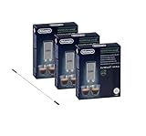 3x Entkalker EcoDecalk Mini 6 x 100ml für DeLonghi DLSC003 Kaffeemaschine mit spezieller Reinigungsbürste