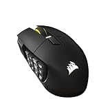 Corsair Scimitar Elite Wireless SE MMO Gaming Maus – 33.000 DPI, 16 Programmierbare Tasten, Einstellbarer Key Slider™, 1K Hyper-Polling, bis zu 150 Std. Akku - PC, PS5, PS4, Xbox, Mac – Gunmetal