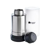 Tommee Tippee Closer to Nature Tragbarer Babyflaschen- und Nahrungswärmer für unterwegs, Thermoisolierung, Edelstahlflasche mit auslaufsicherem Deckel