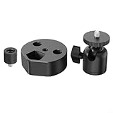 Allthingstore Vielseitiger Aluminium-Kugelkopf-Adapter für Starlink Mini 1/4-20 und 3/8-16 Gewinde-Kompatibilität (B)