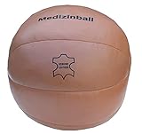 Lisaro Premium Medizinball aus Echt-Leder | Superqualität | Vintage (Retro-Look) | Gymnastikball | Gewichtsball | Slamball | 1 – 5 kg