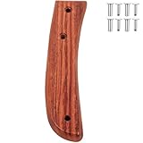 jojofuny Messergriff Massivholz mit Befestigungsschrauben Ersatzgriff für Küchenmesser zur Messerreparatur und Austausch bei Fleischmesser und Hackmesser