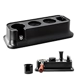 Dokeno Tamperstation für Baristas, 51-58mm Espresso Andrückstation aus robustem ABS mit rutschfester Basis, Kaffee-Tamping-Station für Siebträger, Tamper & Kaffeeverteiler, Schwarz