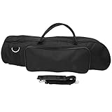 Ladieshow Wasserdicht Trompetentasche，Black Oxford Cloth Musikinstrument Trompetentasche Box Trompete Rucksack Tasche