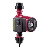 Umwälzpumpe Heizung 220V, RS25-6/180, Heizungspumpe mit 3 Leistungsstufen (31/52/75W), Zirkulationspumpe Warmwasser, 3-stufiger Druck (6/5/3m), Poolheizung Umwelzpumpepumpe Heizung Effizienzpumpe