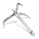 Bootsanker, Enterhaken Faltbar mit Polierter Behandlung für Kleine Boote und Kajaks für Yachtflöße, Kanus