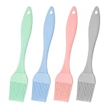 4 Stück Silikonpinsel,Backpinsel Silikon,Grill Küche Pinsel,Backen Silicone Brush,Grillpinsel Küchenpinsel Basting,Hitzebeständig ölpinsel Baking,Pastry Backpinsel-set, Kitchen Kochpinsel Kuchenpinsel