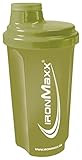 IronMaxx Eiweiß Shaker - Navy Green 700ml | Proteinshaker mit Drehverschluss, Sieb & Mess-Skala | auslaufsicher, spülmaschinengeeignet & frei vom Weichmacher BPA & DEHP