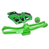 MNKBODG Motorrad-Kettenführung Kompatibel Mit KX250F 2009–2020 Für KX450F 2009–2018 Für KLX450R 2011–2014 Motorradkettenführung Gleitführung Schwingenrolle Motorradzubehör(Green,Size2)