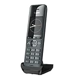 Gigaset COMFORT 520HX – DECT-Mobilteil mit Ladeschale – Elegantes Schnurloses Telefon für Router und DECT-Basis – Fritzbox-kompatibel, beste Audioqualität mit Freisprechfunktion, titanium-schwarz