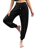 Terecey Yogahose Damen Lang Yoga Hosen Jogginghosen Damen Locker Pilates Hose Weit Sweatpants Yogahosen für Jogging Training Pilates