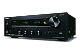 Onkyo TX-8270(B) Stereo Receiver (Bluetooth, WLAN, Musik-Streaming, Spotify, Deezer U.A., Internetradio, Multiroom (Flareconnect), DAB+ und UKW Radio, Stereo-Verstärker mit 160W/Kanal), Schwarz