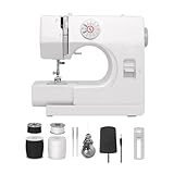 Oshhni Mini-Nähmaschine für den Heimgebrauch mit Werkzeugsatz, 12 Stichmuster, tragbare Nähmaschine für Anfänger für Bastelprojekte auf