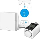 AWOW Smart Home Set Thermostat heizung,Inklusive Zigbee Heizkörperthermostat und WiFi Gateway,für alle gängigen Heizkörperventile,Kompatibel mit Alexa, Google Assistant,APP-Fernbedienung