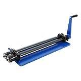 Sickenmaschine, 460mm Ausladung Manuell Bördelmaschine, 1.2 mm Blechbearbeitung, Blechbiegemaschine mit 6 Verschiedenen Größen Profilrollen zum Blech Biegen