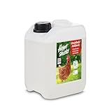 Home Shield Kalkfarbe Hühnerstall flüssig 5L Kanister, weiß - Schadstofffreies Streichkalk, ready to use - Matte, naturweiße Stallfarbe mit hoher Deckkraft für Ställe - 5 Liter