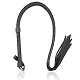 Peitsche Sex Hart,Leder Whip,85Cm Bullenpeitsche,Bdsm peitsche,für SM Sex Strap Flogger Wildleder Sexspielzeug Cosplay(Schwarz)