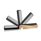 NOLITOY Edelstahl Faltbarer Haarkamm Hautfreundlich mit Massagefunktion Kompakter Taschenkamm für Herren und Väter Verhedderungsschutz Stimulation der Kopfhaut Tragbar für Styling und