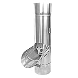 SAREI Regenrohrklappe Verzinkt DN 100 Regenwasserklappe mit...