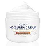 ACWOO Urea Fußcreme 40%, Heel Balm lindert Juckreiz, Anti Hornhaut Intensiv-Creme und Erweichung der Haut, Foot Chap Cream für Trockene, Rissige Füße, Hände, Fersen, Ellbogen, 150g