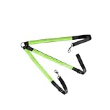 LED Brustgeschirr für Pferde - Einstellbare Ausrüstung mit Power-Lichtstreifen (Grün)