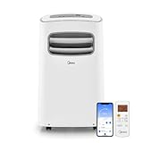 Midea Smart 3 in 1 Tragbare Klimaanlage Luftentfeuchter Ventilator für große Räume bis zu 275 sq ft 12000 BTU (6500 BTU SACC) Steuerung mit Fernbedienung, Smartphone oder Alexa