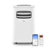 Midea Smart 3 in 1 Tragbare Klimaanlage Luftentfeuchter Ventilator für große Räume bis zu 275 sq ft 12000 BTU (6500 BTU SACC) Steuerung mit Fernbedienung, Smartphone oder Alexa