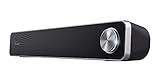 Trust Arys Soundbar, PC Lautsprecher, USB Betrieb, 12 W Spitzenleistung, 3,5 mm AUX Anschluss, Computer Boxen für PC, Monitor, Laptop, TV, Musik - Schwarz