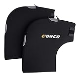 Lohca Winter Winddichte Lenkerabdeckung Warm Lenkerstulpen Rutschfest Fahrradlenker Griffe Windschutz Wasserabweisend Lenkerhandschuhe Mountainbike Motorrad Elektrofahrrad EBike, Schwarz