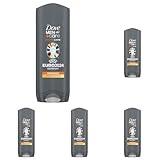 Dove Men+Care Duschgel 3-in-1 Endurance Duschbad für Körper, Gesicht und Haar mit 24 Stunden Pflege Effekt 250 ml 1 Stück (Packung mit 5)