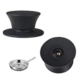 2er Set Topfdeckel Griff mit Schrauben,Universal Topfdeckelgriff Ersatzteile für Deckel,Hitzebeständige Grillfe für Kochgeschirr Deckel,Topfgriffe für Silit,Pfannendeckel für AMC Töpfe Ersatzteile