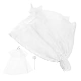 TOYANDONA 1 Satz Puppenkleidung Puppenkleider Puppenhochzeit Puppenmode Puppenoutfit kinderspielzeug weißes Kleid Kostüm Dekoration Spielzeugpuppenkleid austauschbares Puppenkleid Stoff