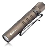 OLIGHT I3T Mini LED Taschenlampe 180 Lumen 60m Reichweite, kleine Taschenlampe mit Endkappenschalter, Wasserdicht IPX8, AAA Batterie, für Camping, Jagd, Outdoor und Notfall (Desert Tan)