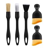 Chiluxendo Autowaschbürste(5Pcs), Auto Reinigungsset Innenraum Reinigungspinsel Detailing Pinsel, Reinigungsbürste Staubbürste Cockpit Reiniger Staubpinsel, Autoreinigung Weiche Bürste Set