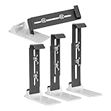 Celuicion Halterungen für Blumenkästen für Fenster – hängbare Befestigungen für Blumenampeln, 4er-Set mit verstärkter Unterhalterung für Geländer von Terrasse, Balkon, Garten, Fensterbank