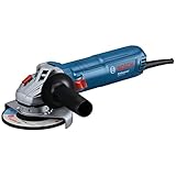 Bosch Professional Winkelschleifer GWS 12-125 (Scheiben-Ø: 125mm, Leistung 1200 W, Wiederanlaufschutz, inkl. Schutzhaube, Spannmutter, Standard-Zusatzhandgriff)