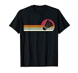 Badminton Shuttlecock Sonnenuntergang Distressed T-Shirt