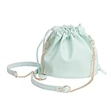 Vdaxvme Universelle Kameratasche aus PU Leder, tragbare Aufbewahrungstasche mit Kordelzug und verstellbarem Schultergurt für Fotografen, Reise Kameratasche