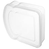 MUELODSIC Transparente Sandwichbox aus Leichtem Wiederverschließbarer Auslaufsicherer Snackbehälter für Brot und Snacks Kompakte Aufbewahrungsbox für Meal Prep und Lunch Wiederverwendbar