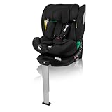 LIONELO BRAAM AIR i-Size Drehbarer Auto-Kindersitz 360o, 0-36kg Gruppe 0 1 2 3 Montage in Fahrtrichtung und nach hinten gerichtet ISOFIX+Stabilisierungsfuß Kopfstütze und Rückenlehne verstellbar Eing