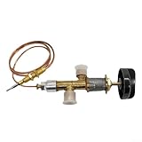UTTASU Gas-Feuersteuerungs-Sicherheitsventil Gas-Thermoelement-Kit, Sicherheitssteuerventil-Set, inklusive Ventil, Knopf und Thermoelementdraht für Gasgrill, Kamin, BBQ