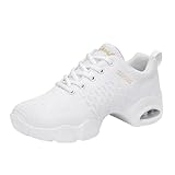 Damen Tanzschuhe Lace-Up Mesh Luftkissen Tanz Training...