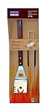 Tramontina CHURRASCO Grillhelfer, Grillbesteck, Holzgriff FSC, Edelstahl (Grillhelfer Set 2-TLG.)
