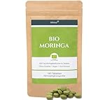 EXVital BIO Moringa Tabletten - 3000 mg Moringa Oleifera pro Tagesdosis - 180 Bio Moringa Presslinge , vegan & hochdosiert