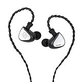 LINSOUL Tripowin x 0DiBi: Vivace In-Ear-Monitor, 10mm Titanium Membran Dynamischer Treiber IEM, HiFi Kabelgebundene Ohrstöpsel Kopfhörer, Spiele Ohrstöpsel mit abnehmbarem 2Pin Kabel für Musiker