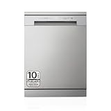 LG DF141FV Geschirrspülmaschine, 60 cm, Fassungsvermögen 14 l, mit QuadWash Direct Drive, Effizienz D, Farbe Inox Anti-Fingerabdruck