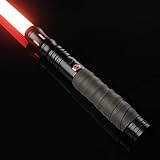 Duell-Lichtschwerter Smooth Swing FX Lightsaber Motion Control Lichtschwert - 16 Modus-Sounds, Metallgriff h Lichtschwerter für Erwachsene, Unterstützung für Echte Schwere Duelle, Schwarz 44in