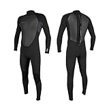 O'Neill Reactor-2 3/2mm Back Zip Fullsuit Herren Neoprenanzug Wetsuit (BLK/BLK, L)