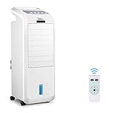 Midea AC100-16BR Luftkühler mit Wasserkühlung, Klimaanlage Mobil, Ventilator mit 5L Wasserkühlung, Luftbefeuchter, mit Fernbedienung, 7H Timer, Weitwinkeloszillation, LED Anzeige, 55W