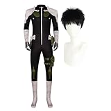 Soshiro Hoshina Cosplay Kostüm Mina Ashiro Cosplay Jumpsuit Kampfanzug KAFKA HIBINO Anime Rollenspiel Outfit Bodysuit Full Set mit Perücke Uniform für Halloween Karneval Party
